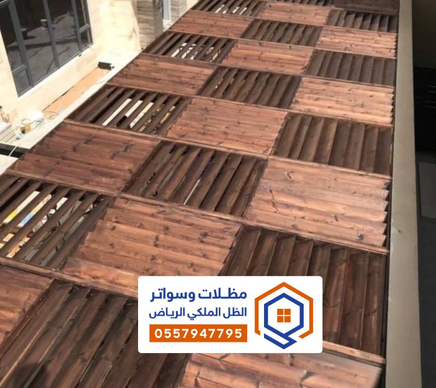 تركيب مظلة خشب الرياض